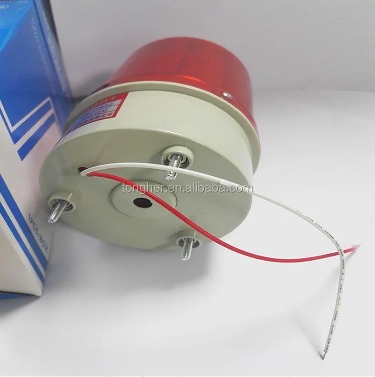 High bright audible and visual flashing light siren for electric fence