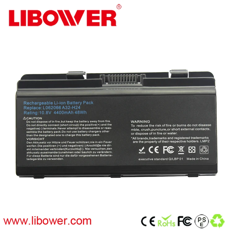 Black Li-ion Battery Pack For Asus Laptop Battery A32-H24 L062066 YS-1 Model 1079 1321 1454 1461 1464 1471