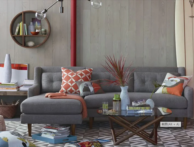 
Modern Living Room Furniture Small Fabric Sofa 