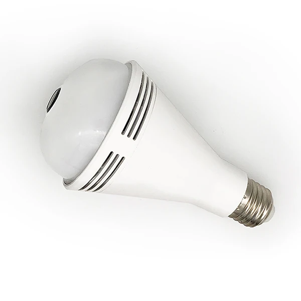 
2021 indoor home library office store monitor 360 degree two way talking fisheyes light bulb panoramic camera 