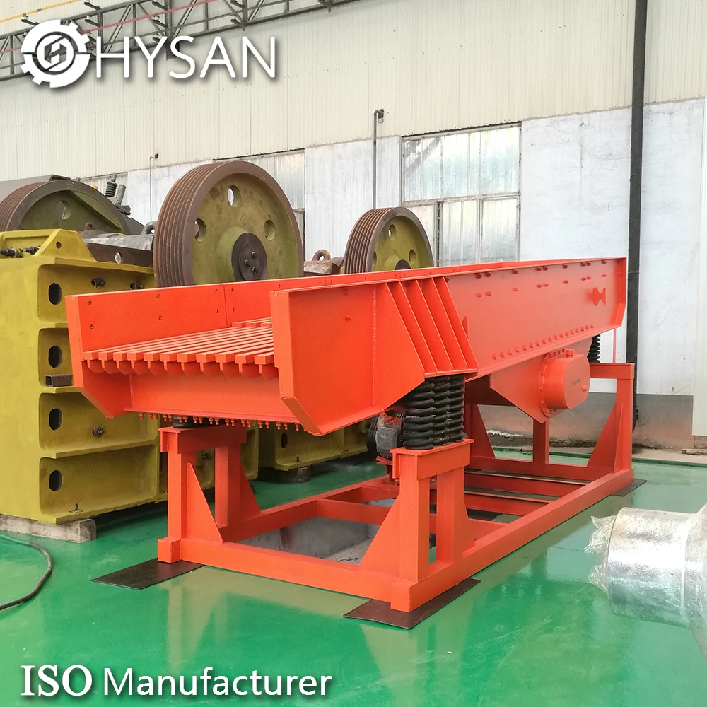 Professional sand making mining vibrating grizzly feeder with ISO