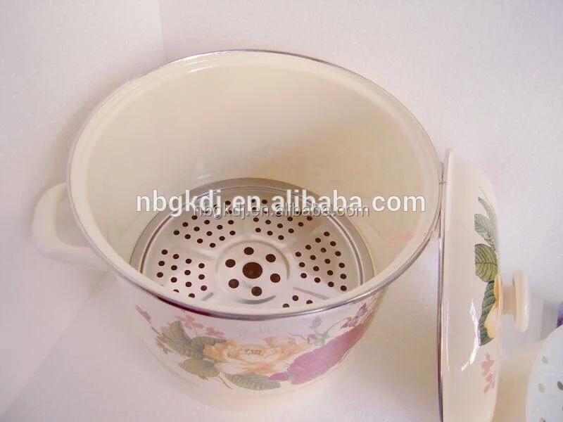 SS steamer with glass lid and SS gird