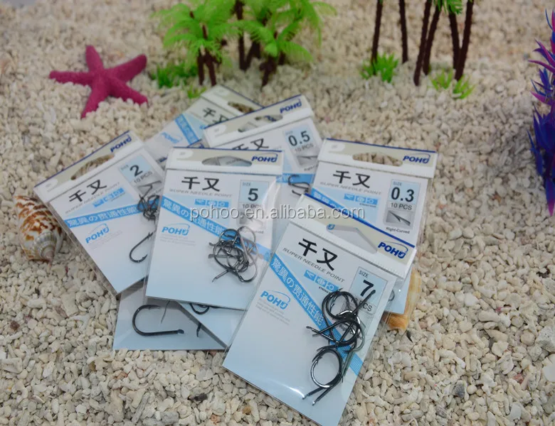 
with retail package high quality sharp chinu fishing hook 