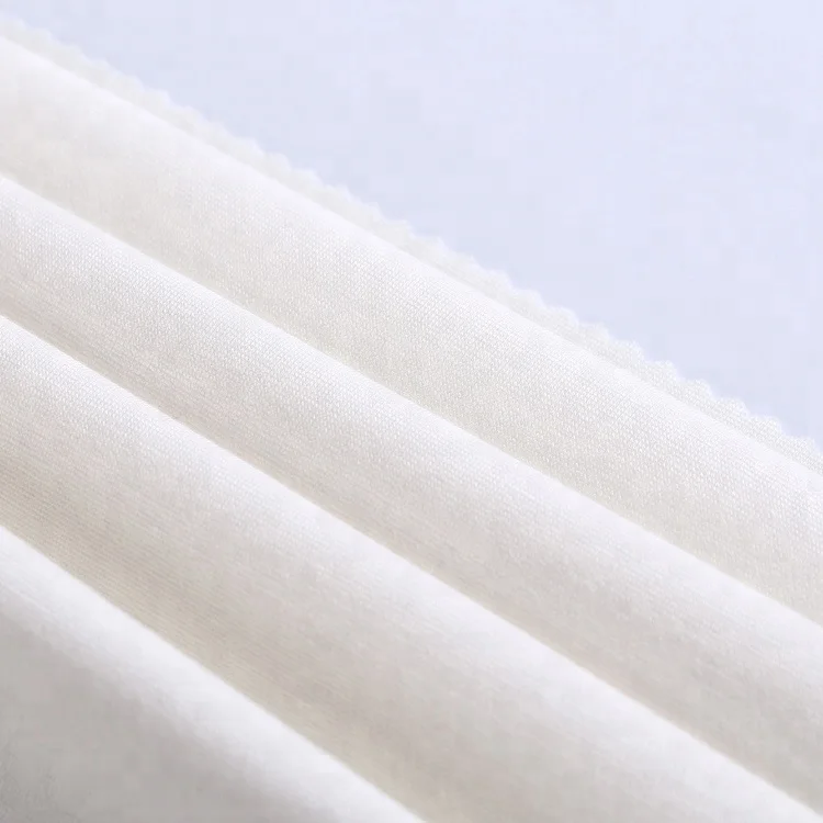 
White plain dyed rayon nylon blend roma fabric for women cloth garment 