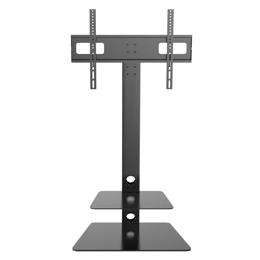 MG Universal Floor TV Stand with Mount and Audio Shelf for 32 to 60 inch LCD LED OLED QLED Flat Panel and Curved TVs