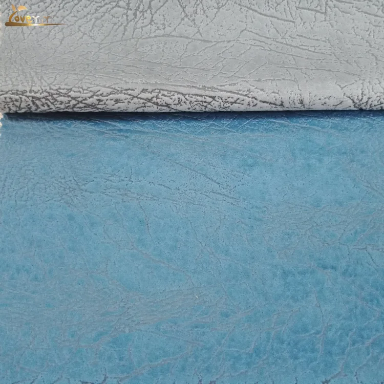 2018 HOT SALE Bronzing velvet curtain fabric manufacturer  customized design gilded on high quality holland Velvet  for curtain