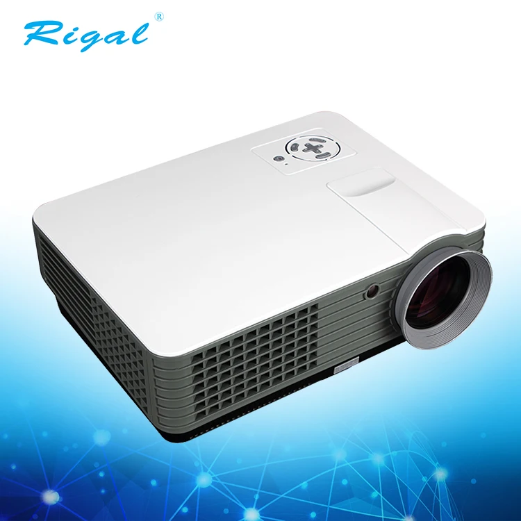 5 дюймов TFT ЖК 800*480 поддержка 720P/1080P светодиодный проектор с двойной HD-MI и ввода ТВ