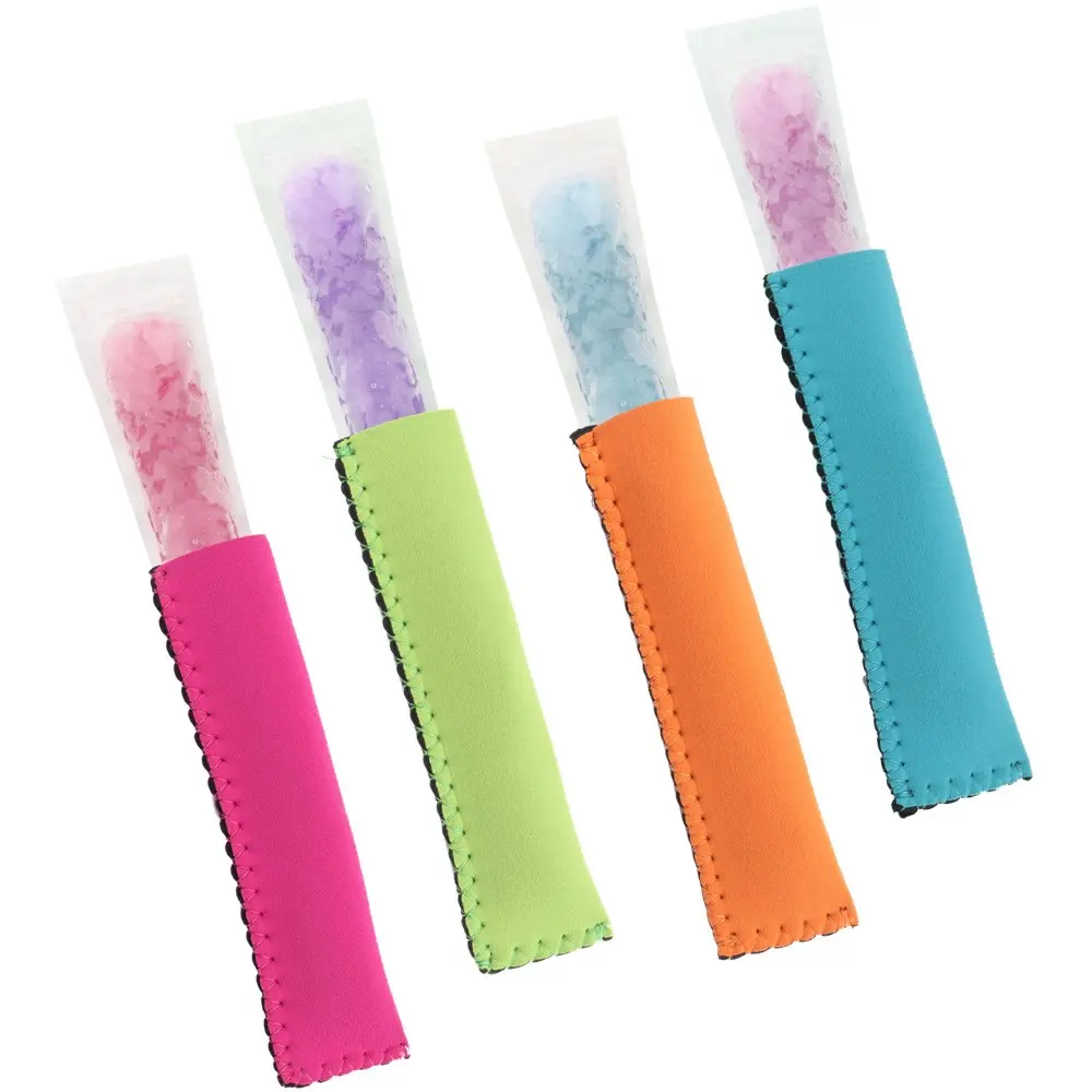 Blank Color Neoprene Ice-lolly Pop Holder Sleeve Icy Pole Holder Cooler