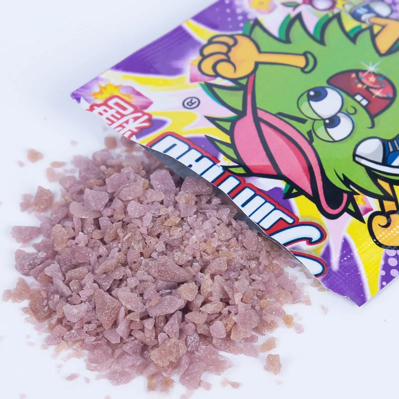 
2019 hot selling sweet and sour jumping sugar magic candy for fun 