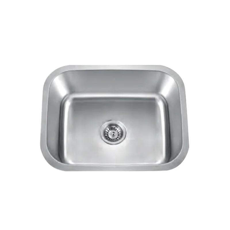 UPC 16 gauge 304 stainless steel single bowl kitchen handmade basin sink with accessories