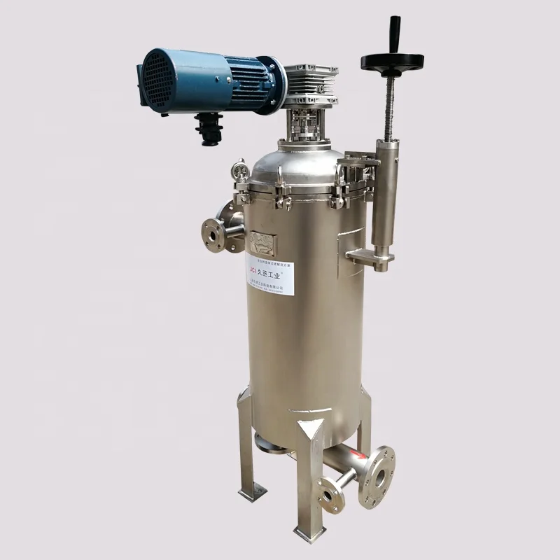 High viscosity viscous medium filtration self cleaning filter for juice and water treatment
