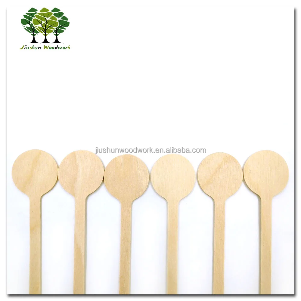 150mm Round Head Wooden Coffee / Cocktail Stick / Stirrer
