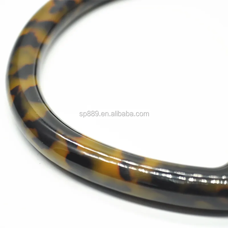 Высококачественные ацетатные D-кольца с ручками в винтажном стиле ручки из пластиковой латуни и сплава-оптовая продажа для сумок ремней