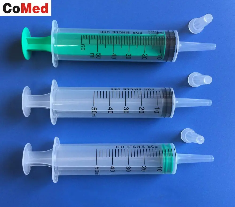 Sterile food syringe 50ml 60ml 100ml 200ml with tip