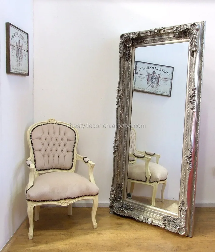 Louis style wall wooden decorative mirror with frame