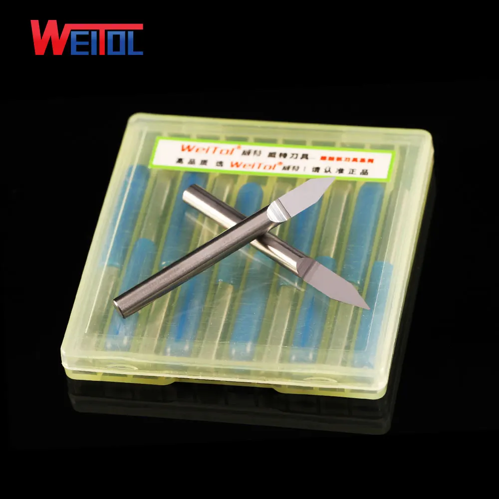 Инструменты для резьбы WeiTol, стальные гравировальные долота с плоским дном для гравировки металла