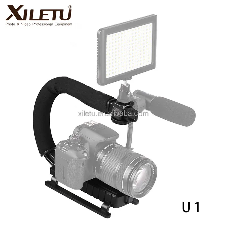 XILETU  U1 U2 Grip Pro Stabilizer Video Handle Camera Mobile Phone Stabilizing Handle For Canon Nikon Pentax DV Camera