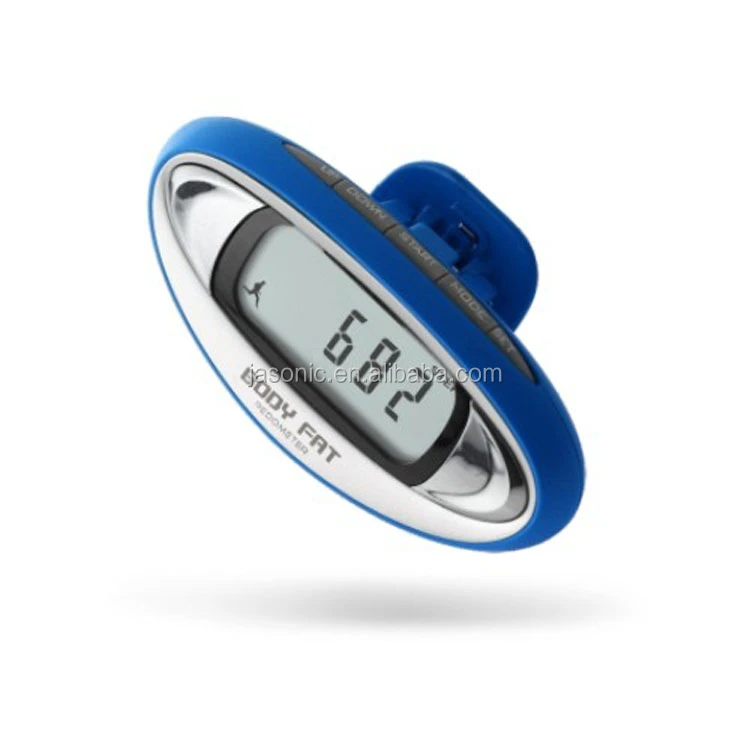 New Design Body Fat Pedometer with Step Timer and Belt Clip