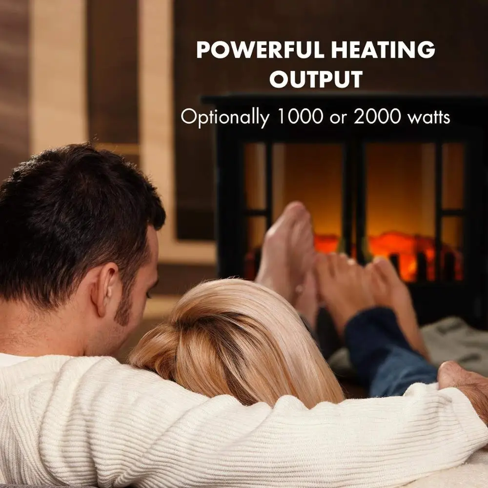 panorama 3 sided black decor flame effect large electric fireplace