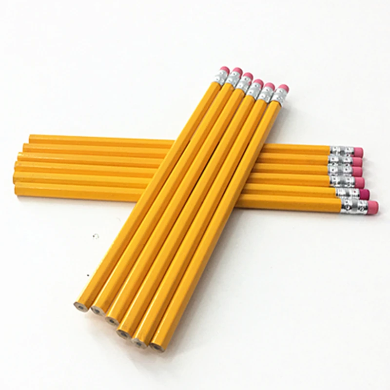Promotional Wood HB Pencil with Rubber Eraser