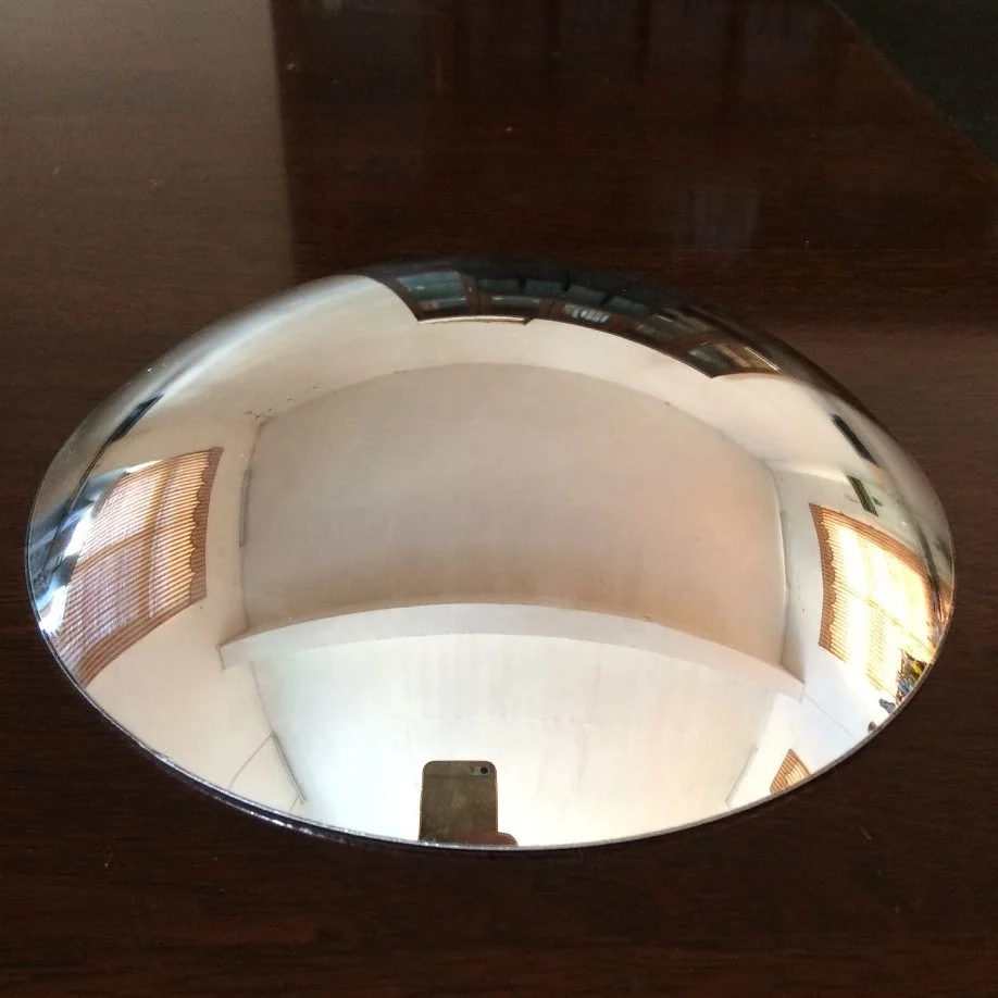 cheap frameless round concave convex mirror glass