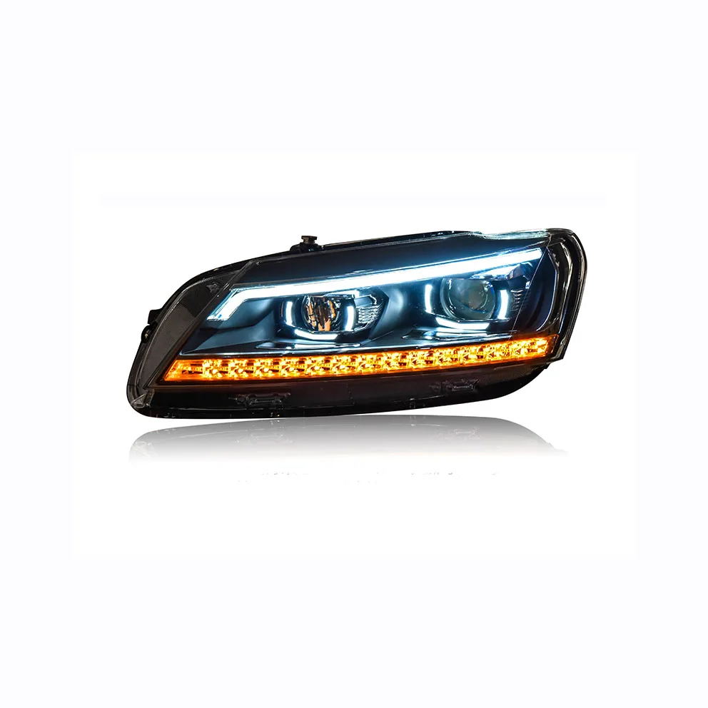 LED DRL Hid Xenon Headlamp For VOLKSWAGEN Passat V6 B7 2011-2015 year