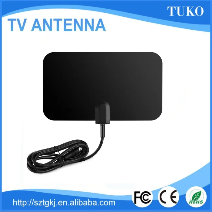 Для продажи новейших плоский тонкий крытый активное 25dbi цвет uhf hdtv антенны для тв