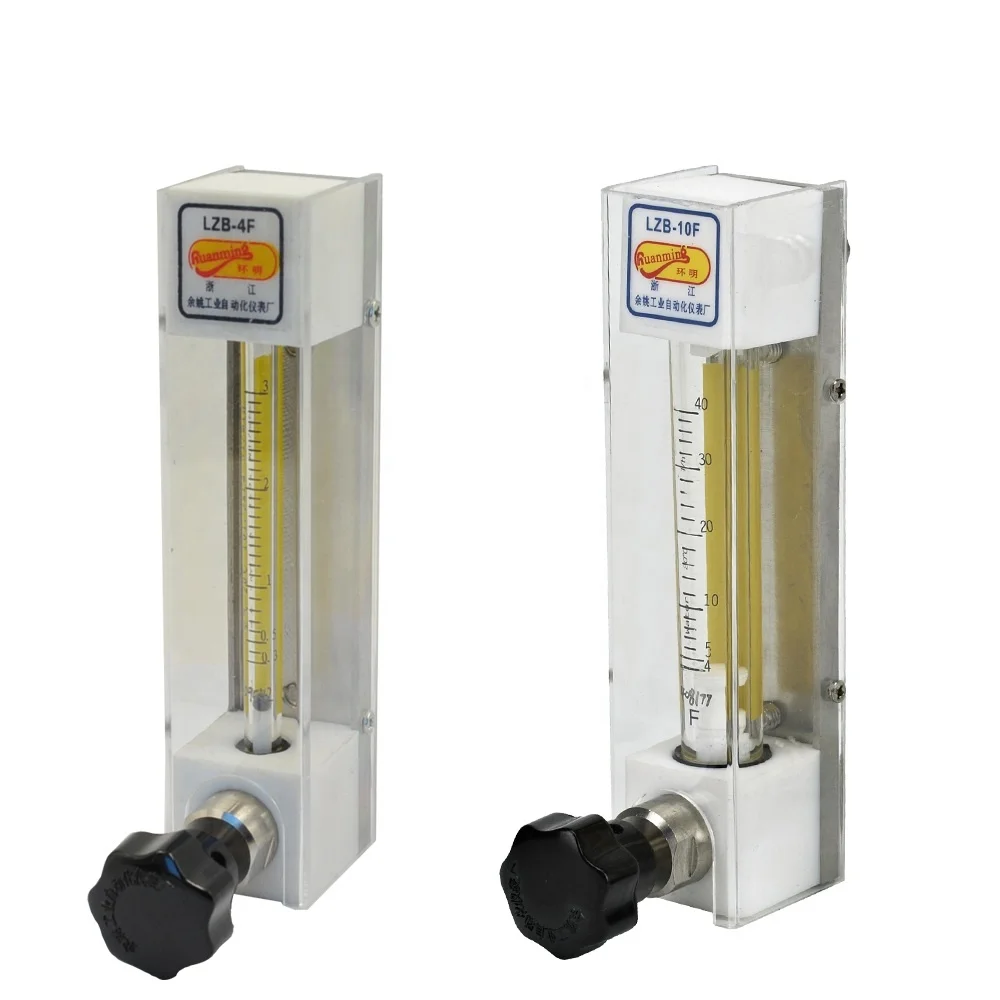 PTFE glass tube rotameter acid flow meter
