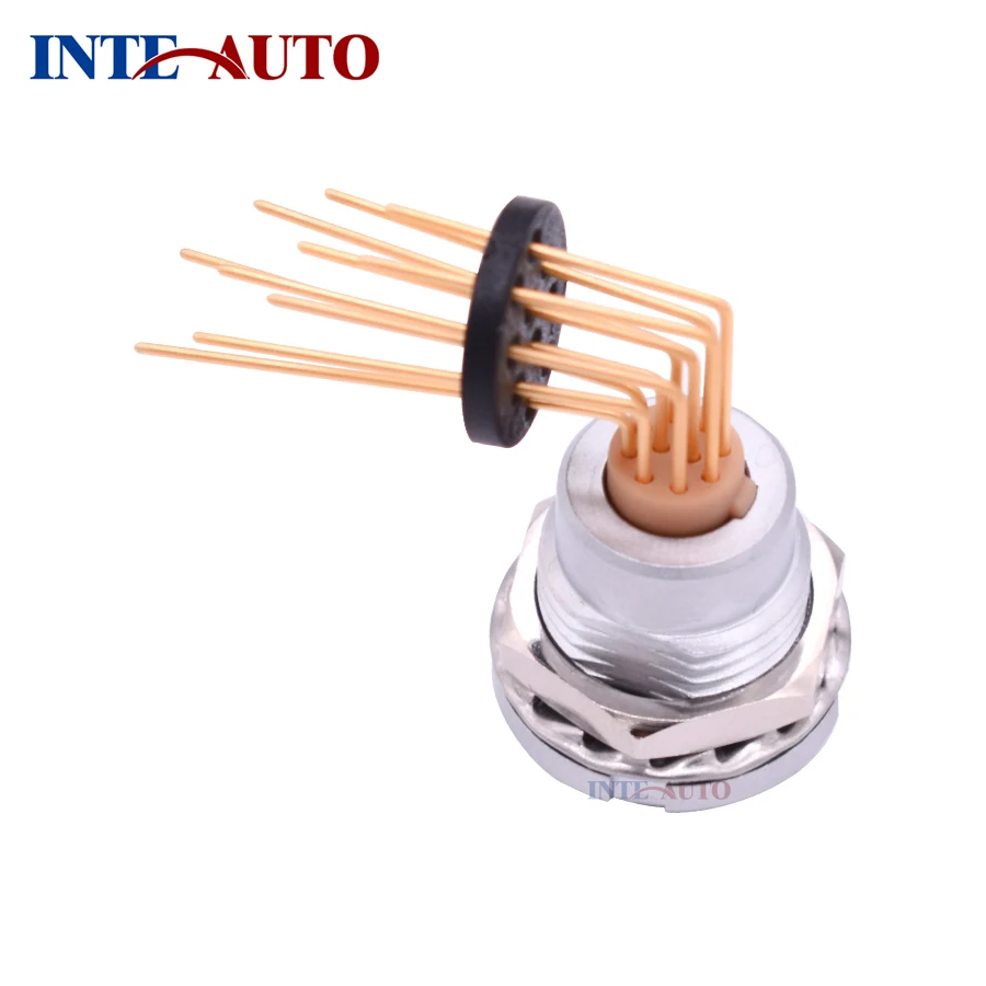 9 pin PCB elbow contacts connector circular din connector m9 female sockets 0B ezcg elbow female connectors
