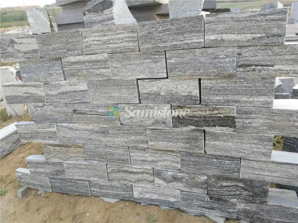 Samistone Outdoor Natural Decorative Grey Granite Wall Stone Culture Stone