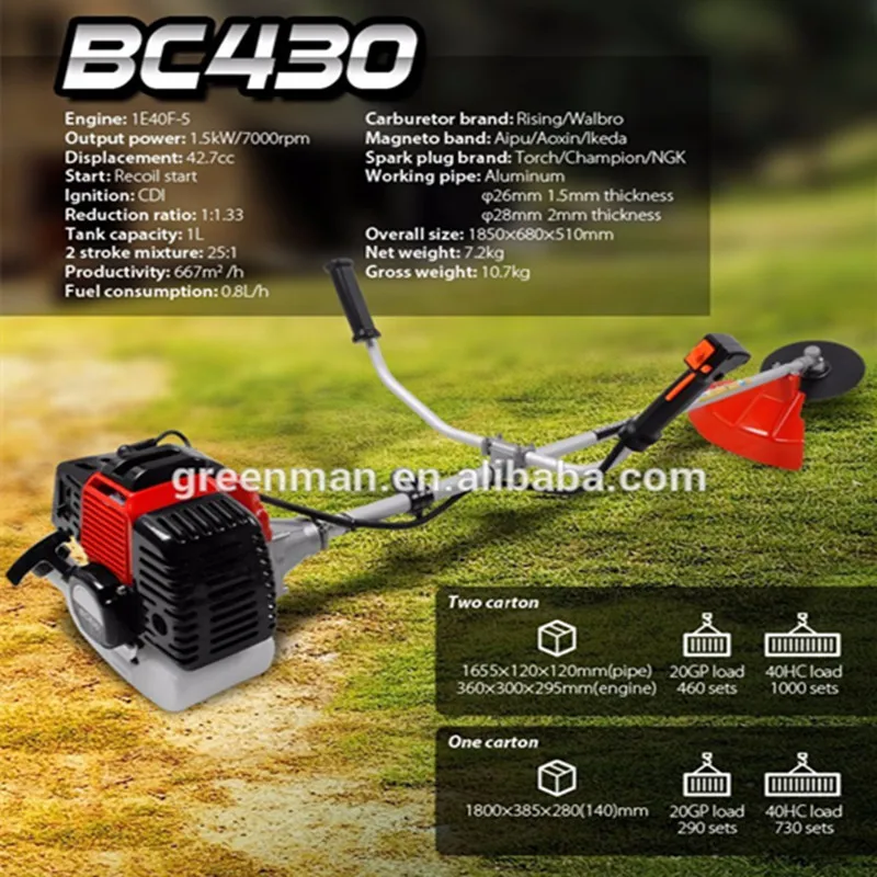 gasoline grass trimmer machine