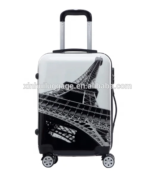 Elegant shape custom luggage factory made bag travel plastic luggage