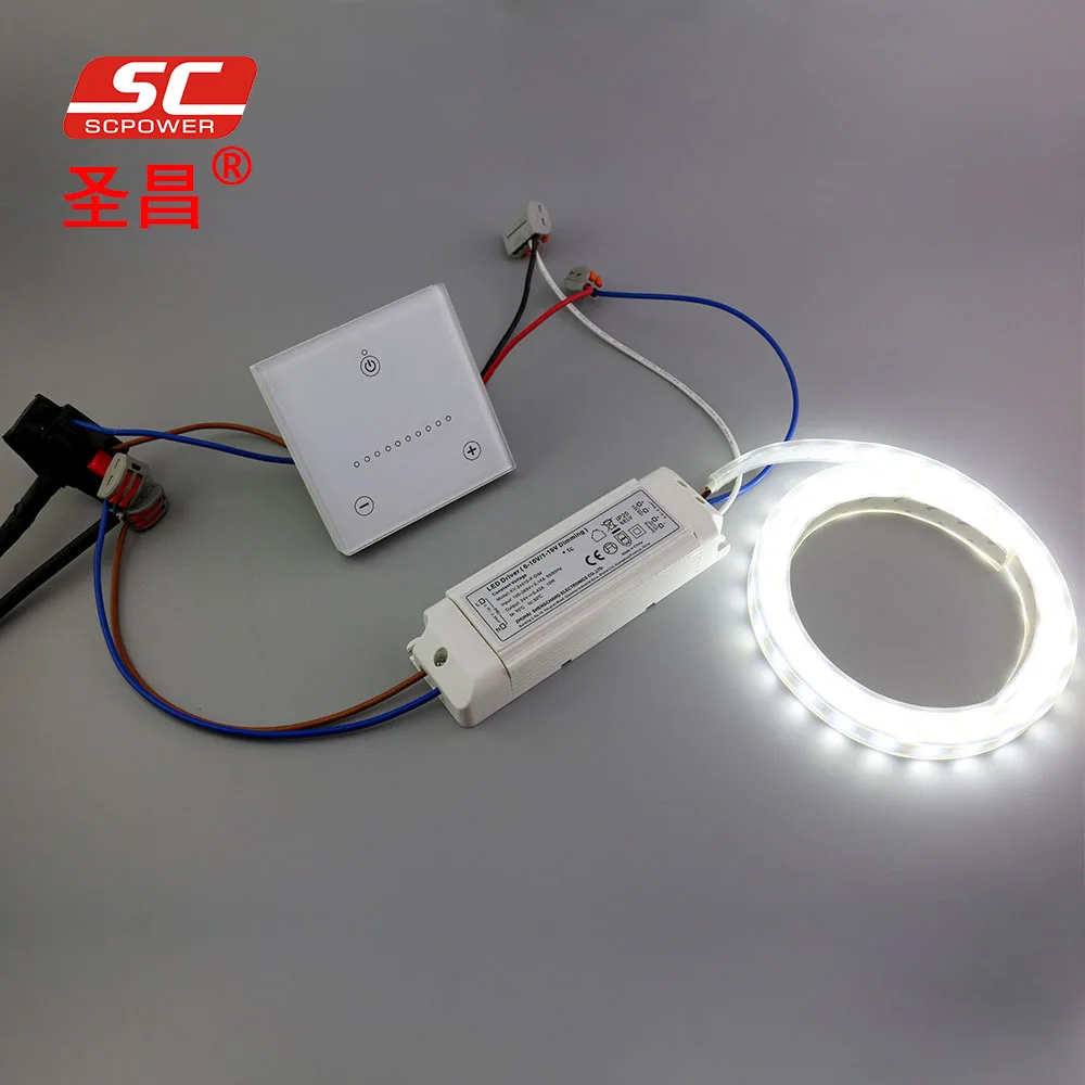 SC POWER 220V AC 0-10V OR 1-10V PWM Dimmable LED Driver For LED Strip Light