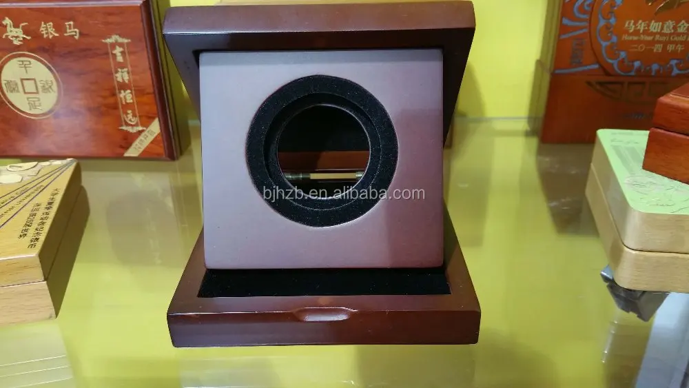 mdf solid wood coin display box