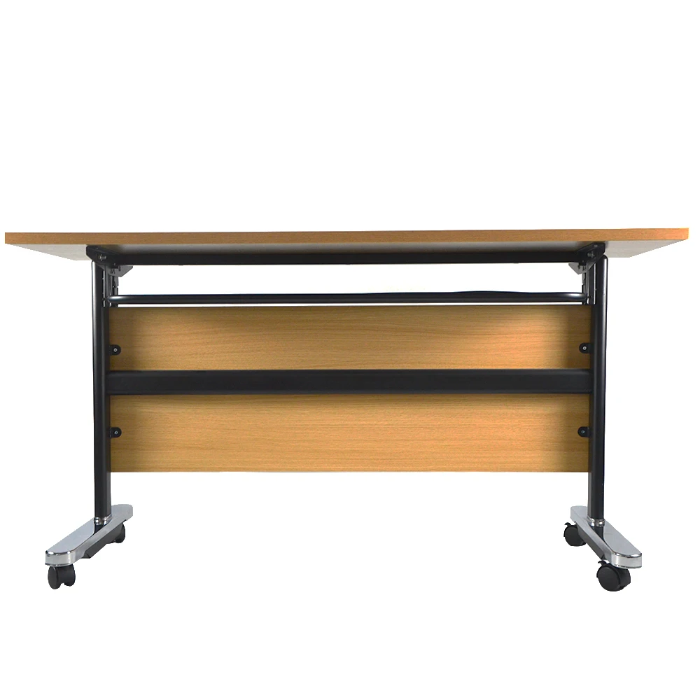 Wooden Folding Office Desk School Modern Conference Training Foldable Table