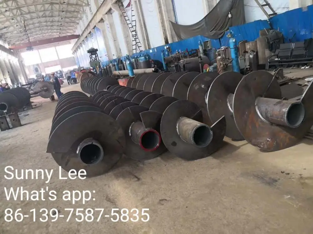 
long helix drill pipe / Continuous Flight Auger 