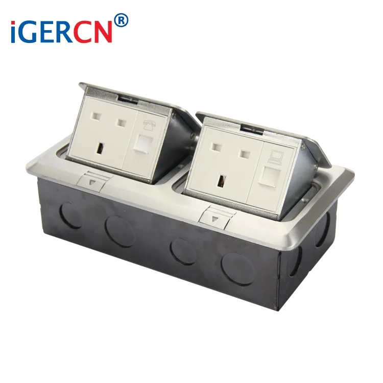 Igercn бренд Лидер продаж напольное гнездо для Саудовской Аравии и BHR, ОАЭ/BS Стиль алюминиевого сплава во всплывающем окне напольное гнездо HGD-3F/AC2