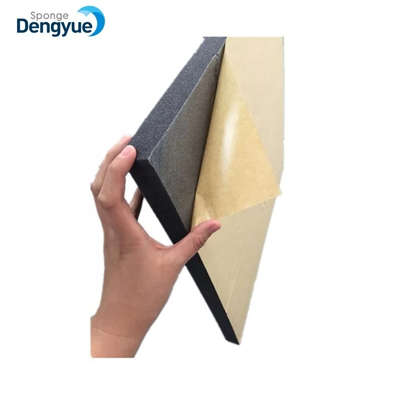 Adhesive Strong Density 25D Pyramid Wedge black purple PU foam sheets Acoustic panel Sound proofing foam