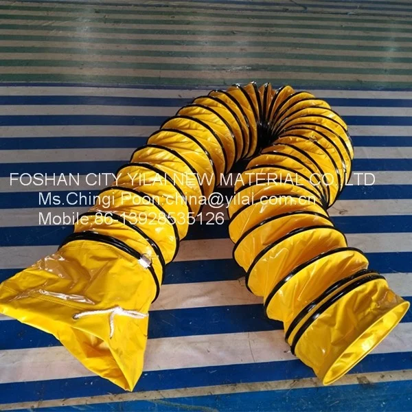 350mm diameter high quality spiral pvc ventilation flexible air duct hose