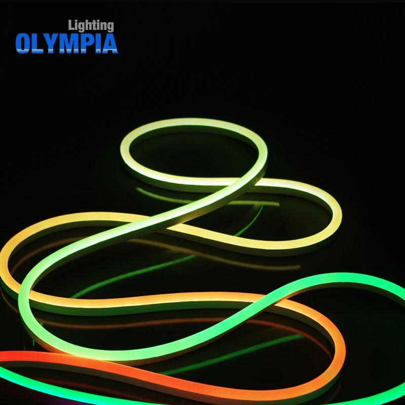 Olympia neon flex 24V domed shape RGB pixel neon tube flexible neon light