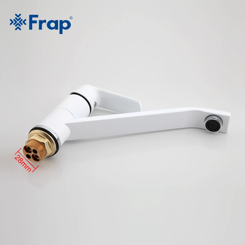 FRAP Fashion Style Multi-color Kitchen Faucet Cold and hot water taps White Orange Green 360 Rotation F4931&F4932&F4933