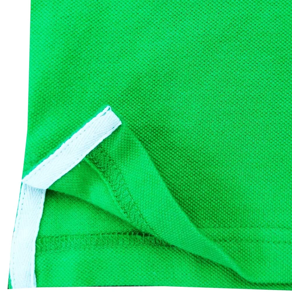 Short sleeves color combination kids cotton polo shirt