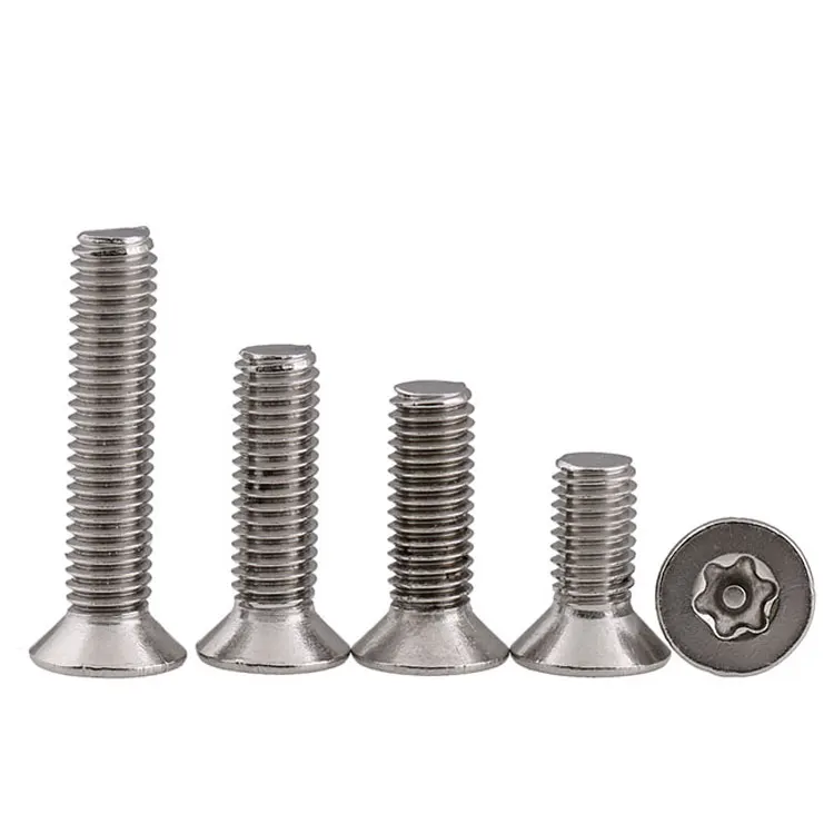 Custom plum flower head torx security screw anti theft countersunk screws