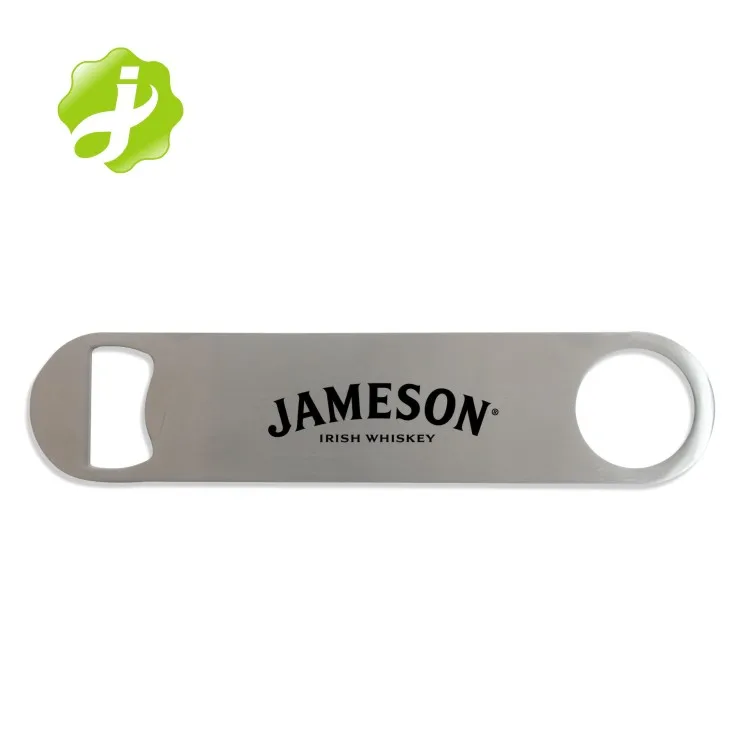 custom Stainless steel Glue logo Epoxy bar blade bottle opener