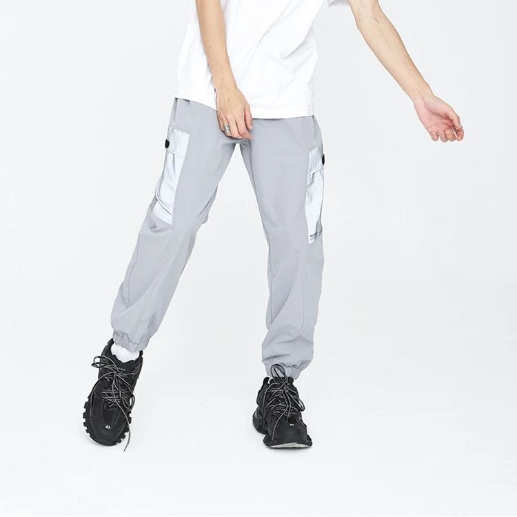 High Quality Mens Reflective Printing Pocket Jogger Pants