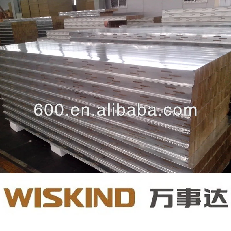 оцинкованный стальной лист минеральной ваты сэндвич панелей