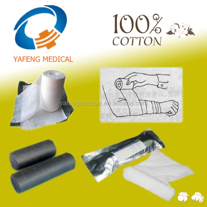 
Made In China CE Standard pure white and soft absorbent medical cotton gauze roll 