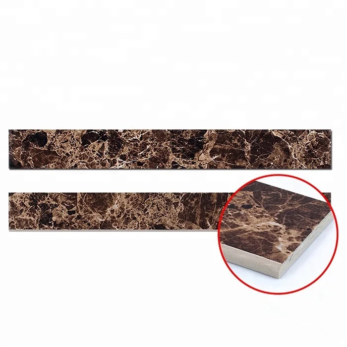 
Waterproof artificial marble baseboard molding for home decoration 