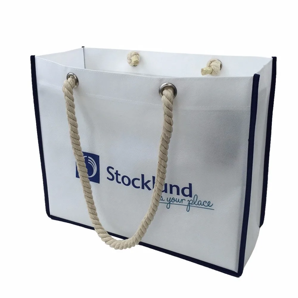 Plastic shopping bag rope pvc handle non-woven bag