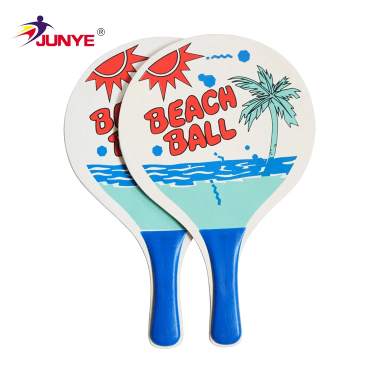 Sports Beach Racket Outdoor Beach Paddle Set Beach Racket Set with Mesh Bag